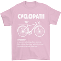 Cyclopath Funny Cycling Bicycle Cyclist Mens T-Shirt Cotton Gildan Light Pink