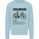 Cyclopath Funny Cycling Cyclist Bicycle Mens Sweatshirt Jumper Light Blue