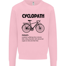 Cyclopath Funny Cycling Cyclist Bicycle Mens Sweatshirt Jumper Light Pink