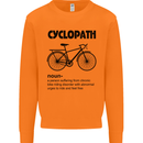 Cyclopath Funny Cycling Cyclist Bicycle Mens Sweatshirt Jumper Orange