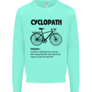 Cyclopath Funny Cycling Cyclist Bicycle Mens Sweatshirt Jumper Peppermint