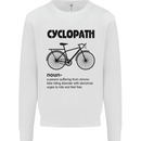 Cyclopath Funny Cycling Cyclist Bicycle Mens Sweatshirt Jumper White