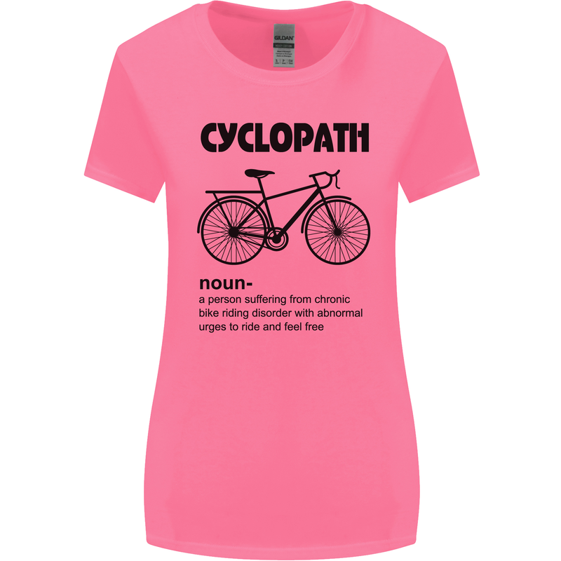 Cyclopath Funny Cycling Cyclist Bicycle Womens Wider Cut T-Shirt Azalea