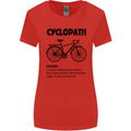 Cyclopath Funny Cycling Cyclist Bicycle Womens Wider Cut T-Shirt Red