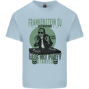 DJ Frankenstein Funny Music Vinyl Halloween Kids T-Shirt Childrens Light Blue