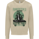 DJ Frankenstein Funny Music Vinyl Halloween Mens Sweatshirt Jumper Sand