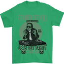 DJ Frankenstein Funny Music Vinyl Halloween Mens T-Shirt Cotton Gildan Irish Green