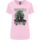 DJ Frankenstein Funny Music Vinyl Halloween Womens Wider Cut T-Shirt Light Pink