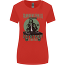 DJ Frankenstein Funny Music Vinyl Halloween Womens Wider Cut T-Shirt Red