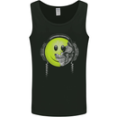 DJ Skull Dance Music DJing Skull Headphones Mens Vest Tank Top Black