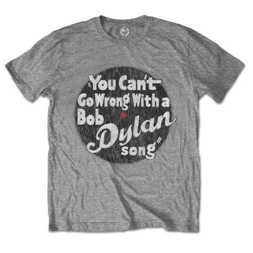 Bob dylan you can't go wrong mens sports grey t-shirt music icon tee 