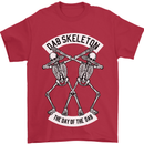 Dab Skeleton the Day of the Dab Dead Mens T-Shirt Cotton Gildan Red