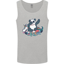 Dabbing Panda Squashing a Unicorn Funny Mens Vest Tank Top Sports Grey