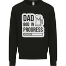 Dad Bod In Progress Funny Fathers Day Body Mens Sweatshirt Jumper Black