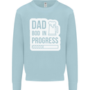 Dad Bod In Progress Funny Fathers Day Body Mens Sweatshirt Jumper Light Blue