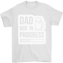 Dad Bod In Progress Funny Fathers Day Body Mens T-Shirt Cotton Gildan White