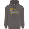 Dad Definition Funny Fathers Day Daddy Mens 80% Cotton Hoodie Charcoal
