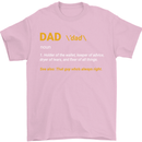 Dad Definition Funny Fathers Day Daddy Mens T-Shirt Cotton Gildan Light Pink