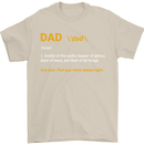 Dad Definition Funny Fathers Day Daddy Mens T-Shirt Cotton Gildan Sand