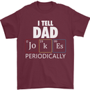 Dad Jokes Periodically Funny Father's Day Mens T-Shirt Cotton Gildan Maroon