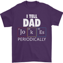 Dad Jokes Periodically Funny Father's Day Mens T-Shirt Cotton Gildan Purple