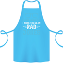 Dad Jokes? I Think You Mean Rad Jokes Cotton Apron 100% Organic Turquoise