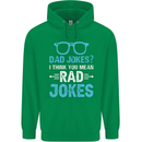 Dad Jokes? I Think You Mean Rad Jokes Mens 80% Cotton Hoodie Irish Green