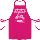 Dad Mum Biker Motorcycle Motorbike Funny Cotton Apron 100% Organic Pink