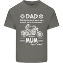 Dad Mum Biker Motorcycle Motorbike Funny Mens Cotton T-Shirt Tee Top Charcoal