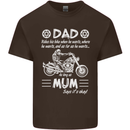 Dad Mum Biker Motorcycle Motorbike Funny Mens Cotton T-Shirt Tee Top Dark Chocolate