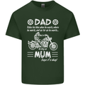 Dad Mum Biker Motorcycle Motorbike Funny Mens Cotton T-Shirt Tee Top Forest Green