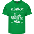 Dad Mum Biker Motorcycle Motorbike Funny Mens Cotton T-Shirt Tee Top Irish Green