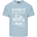 Dad Mum Biker Motorcycle Motorbike Funny Mens Cotton T-Shirt Tee Top Light Blue