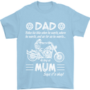 Dad Mum Biker Motorcycle Motorbike Funny Mens T-Shirt Cotton Gildan Light Blue