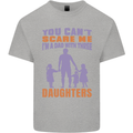 Dad With Three Daughters Funny Fathers Day Mens Cotton T-Shirt Tee Top Sports Grey