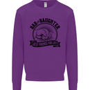 Dad & Daughter Best Friends Father's Day Kids Sweatshirt Jumper Purple