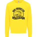 Dad & Daughter Best Friends Father's Day Kids Sweatshirt Jumper Yellow