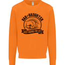 Dad & Daughter Best Friends Father's Day Mens Sweatshirt Jumper Orange