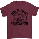 Dad & Daughter Best Friends Father's Day Mens T-Shirt Cotton Gildan Maroon