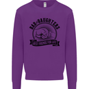 Dad & Daughters Best Friends Father's Day Mens Sweatshirt Jumper Purple
