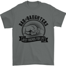 Dad & Daughters Best Friends Father's Day Mens T-Shirt Cotton Gildan Charcoal