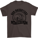 Dad & Daughters Best Friends Father's Day Mens T-Shirt Cotton Gildan Dark Chocolate