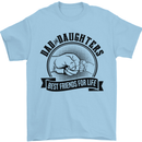Dad & Daughters Best Friends Father's Day Mens T-Shirt Cotton Gildan Light Blue