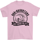 Dad & Daughters Best Friends Father's Day Mens T-Shirt Cotton Gildan Light Pink