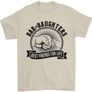 Dad & Daughters Best Friends Father's Day Mens T-Shirt Cotton Gildan Sand