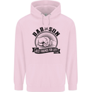 Dad & Son Best Friends Father's Day Childrens Kids Hoodie Light Pink