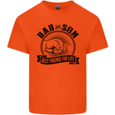 Dad & Son Best Friends Father's Day Kids T-Shirt Childrens Orange