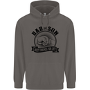 Dad & Son Best Friends Father's Day Mens 80% Cotton Hoodie Charcoal