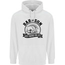 Dad & Son Best Friends Father's Day Mens 80% Cotton Hoodie White