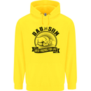 Dad & Son Best Friends Father's Day Mens 80% Cotton Hoodie Yellow